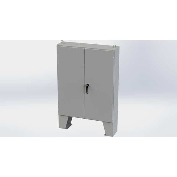 3 Point Latch with Padlock/Keylock Handle Electrical Enclosures, 60 in H, 12 in D, 48 in W